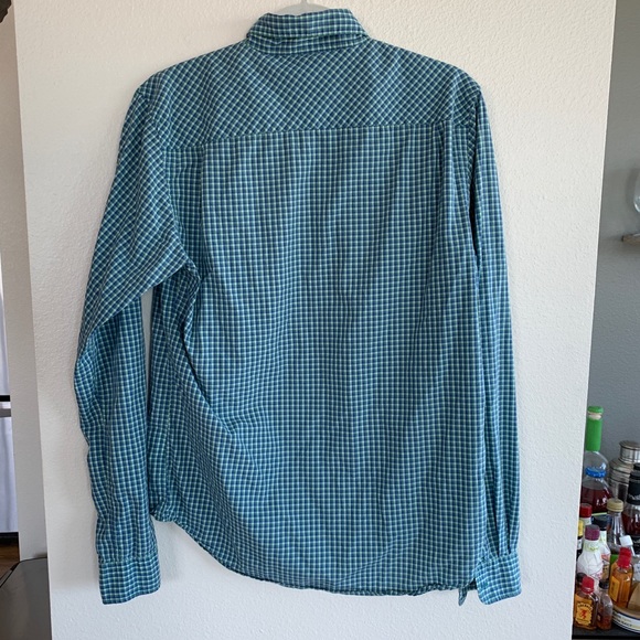 SCOTCH & SODA Green and Blue Check Button Down - Picture 7 of 7